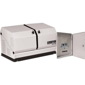 Champion 12.5kW Home Standby Generator with 100 Amp 12 Space Load Center Nema 3R Automatic Transfer Switch 100179 