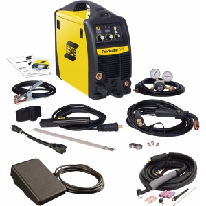 ESAB FABRICATOR 141I MULTI PROCESS WELDING SYSTEM TIG TORCH AND FOOT CONTROL W1003141 