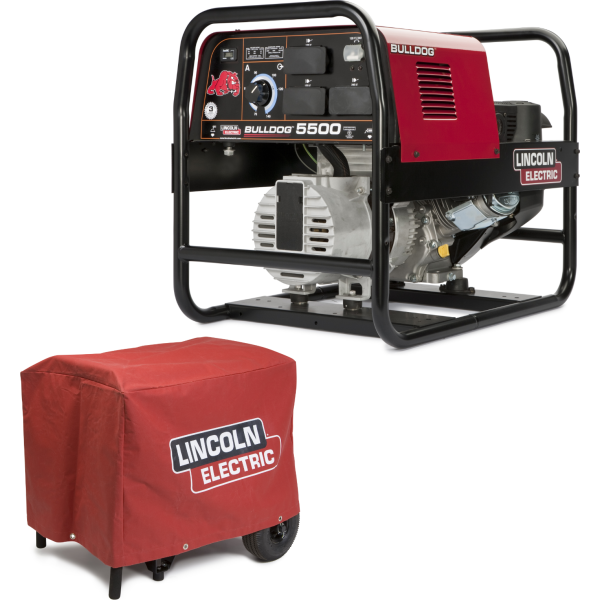 Lincoln Bulldog 5500 Welder Generator W Cover K2708 2 K2804 1