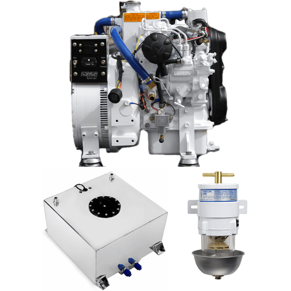 Phasor K2-4.5Pmg-Kit Marine Generator Includes Fuel Tank And Filter 4.5 Kw 60 Hz - Ignition Protected