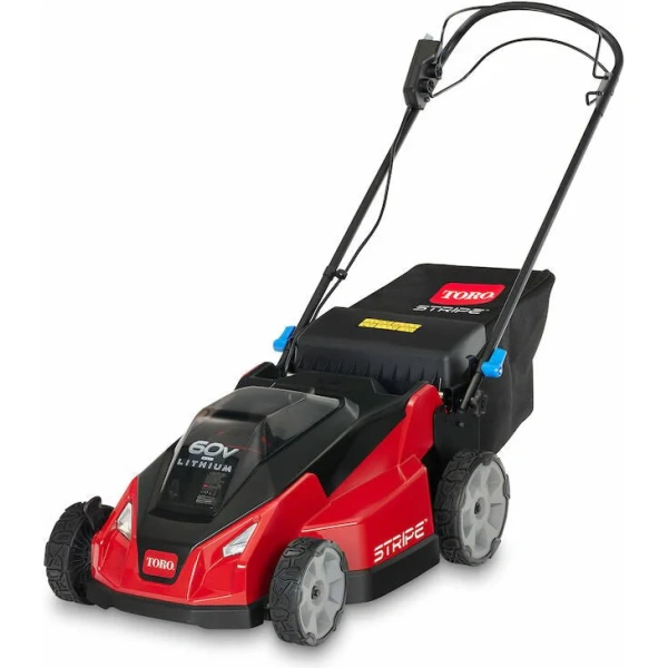 Toro 21 In. Stripe 60V Battery Rwd, Hw, Dual Blades, Super Bagger